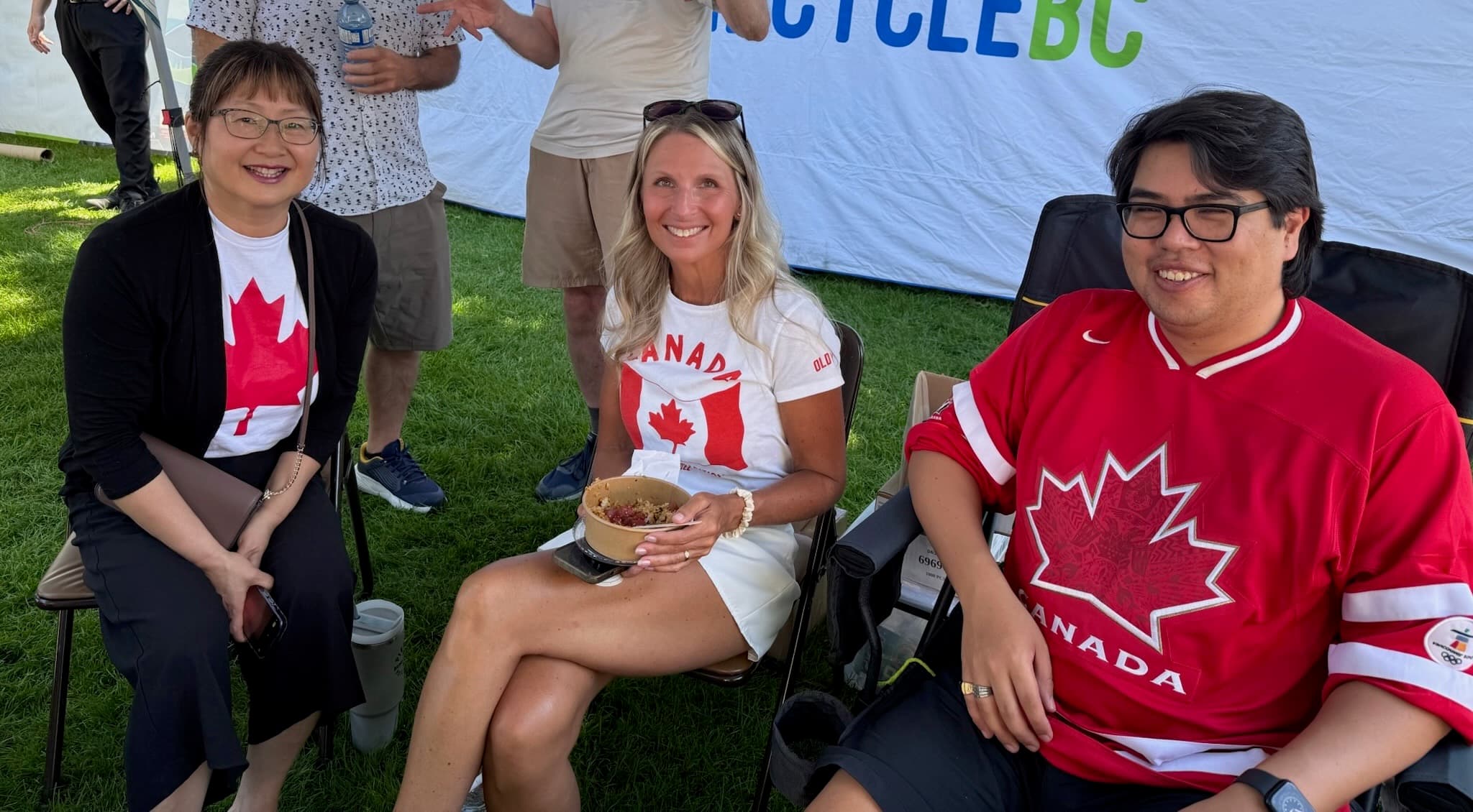 Chelsa Meadus at a Canada Day Recycle BC event