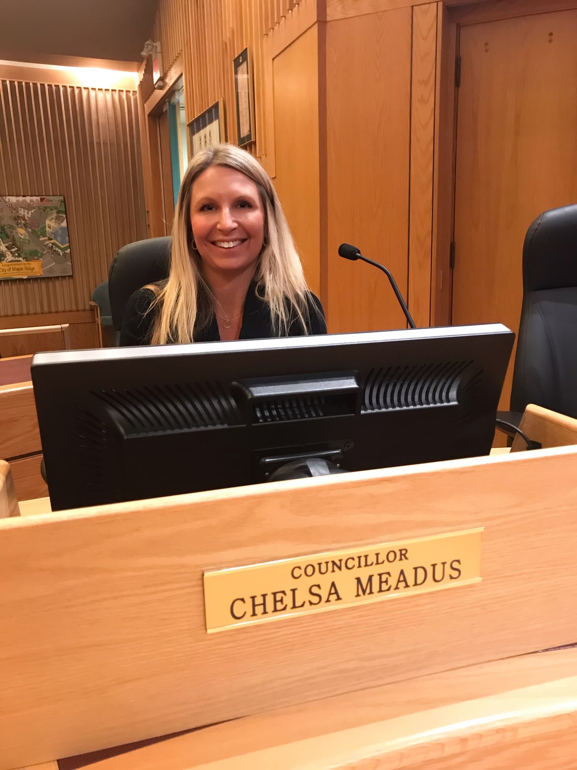 Chelsa Meadus at the council chambers
