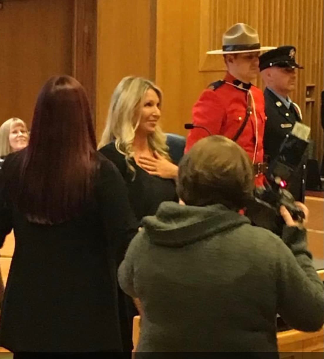 Chelsa Meadus at a council ceremony
