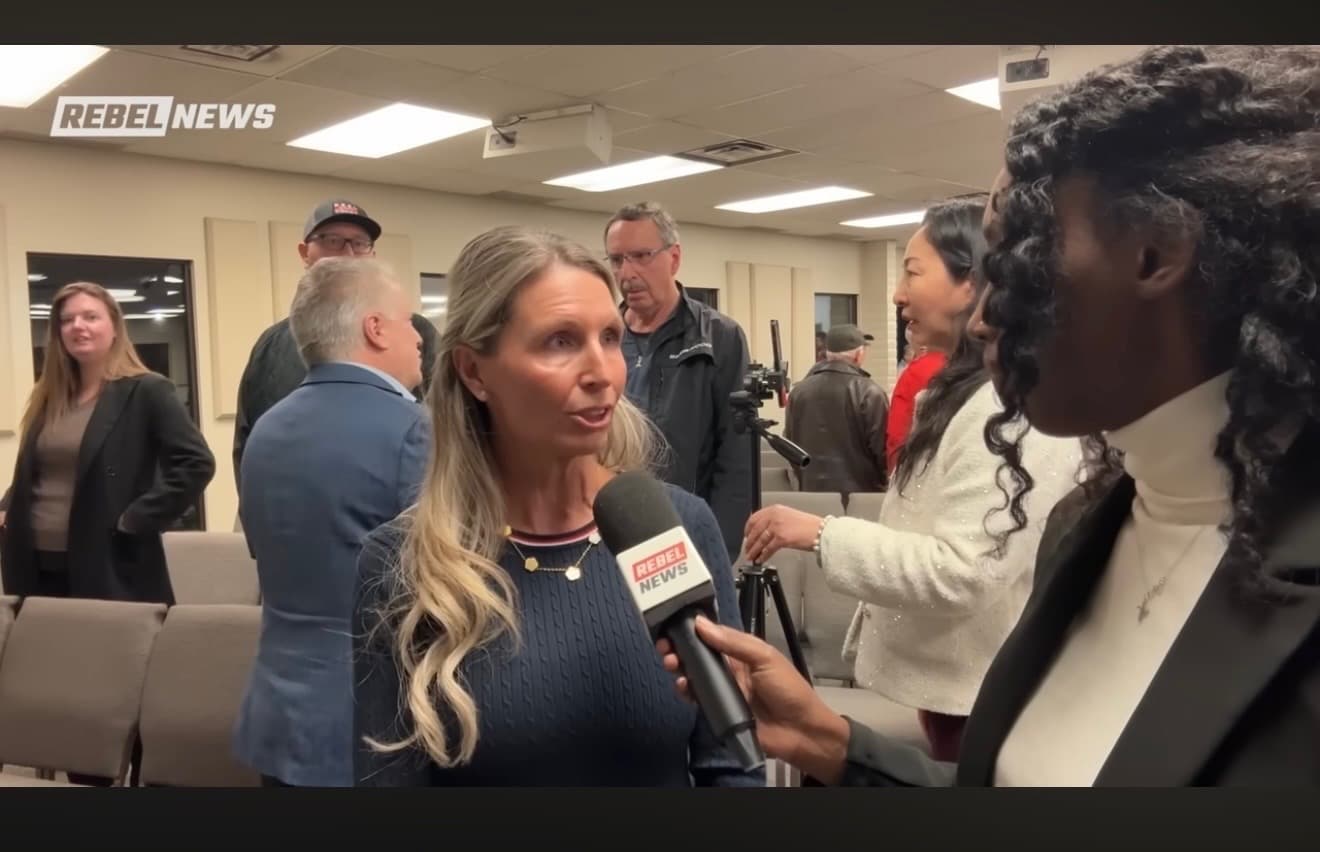 Chelsa Meadus in a media interview